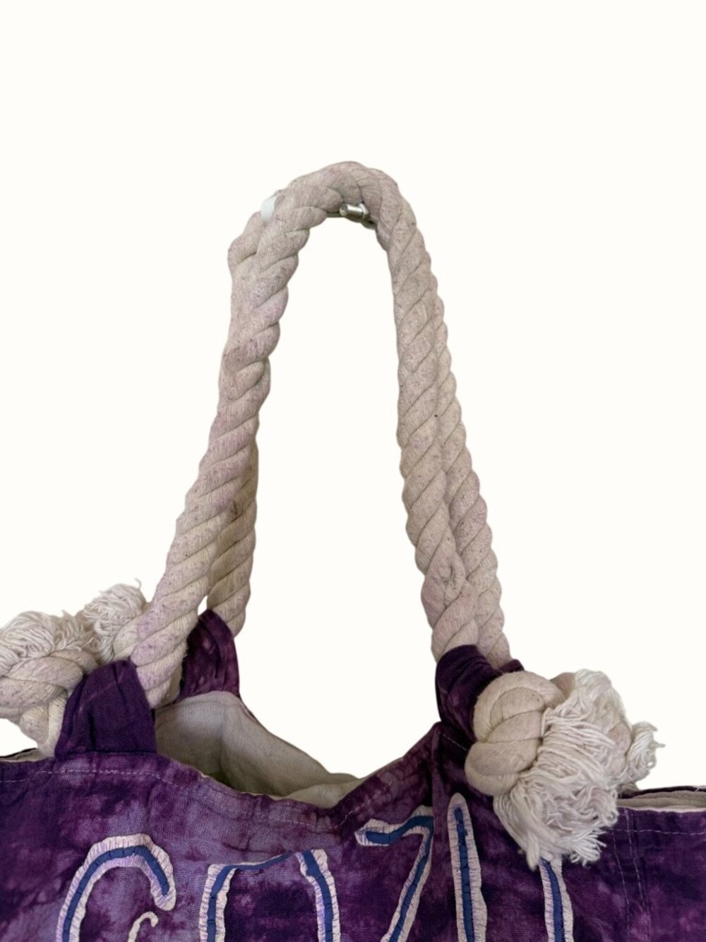 Cozumel Purple Tie-Dye Reversible Bag Beach Tote Resort Wear Cruise Bag Cute - Picture 2 of 8